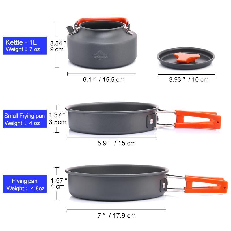 Widesea conjunto de panelas pa - Outdoor Camping Kitchen Set avaliação e preço