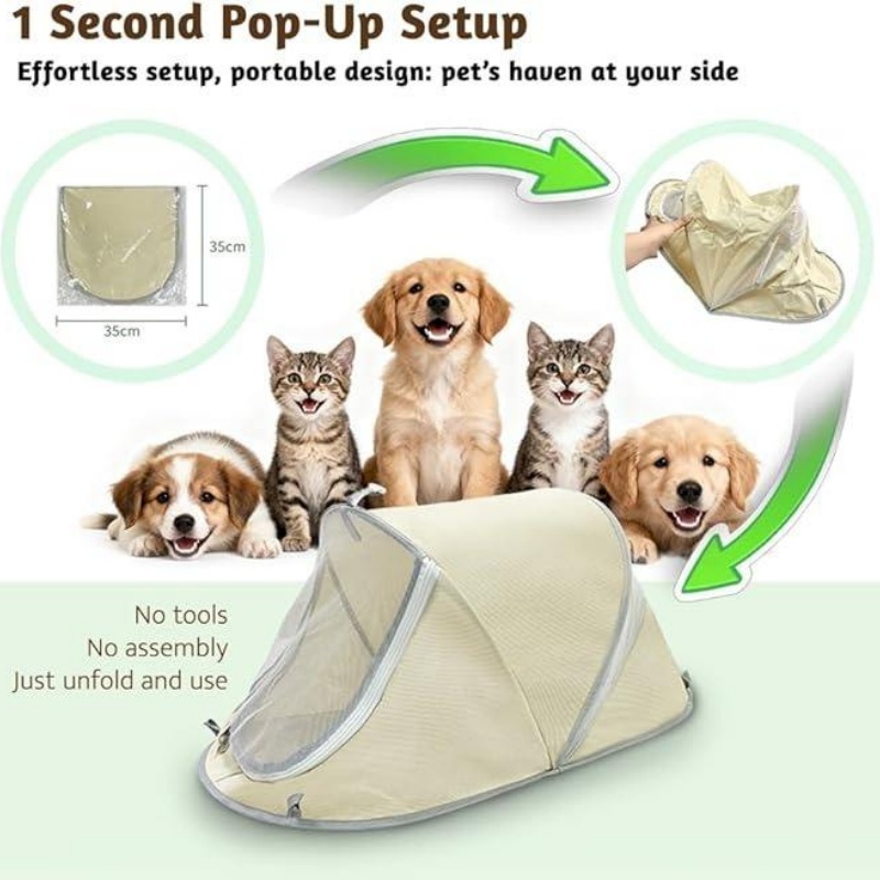 Tenda portátil para cães, prot - Outdoor Camping Dog Fence avaliação e preço