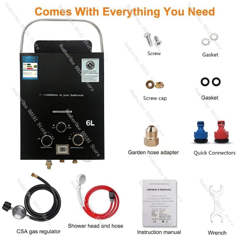 Aquecedor de Água a Gás Propan - Outdoor Camping Hot Water Heater avaliação e preço