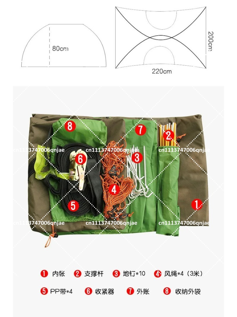 Tenda de Rede Portátil Verde p - Outdoor Camping Canopy avaliação e preço