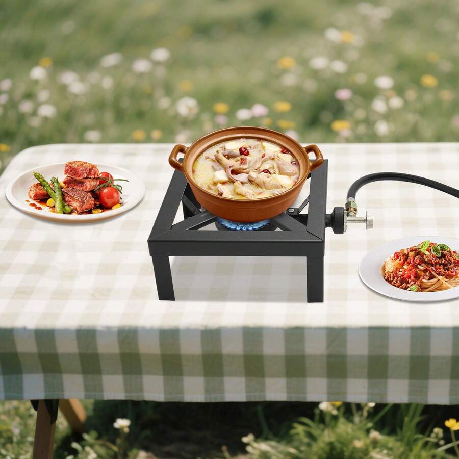 Fogão a Gás Portátil de Um Que - Outdoor Camping Gas Stove avaliação e preço