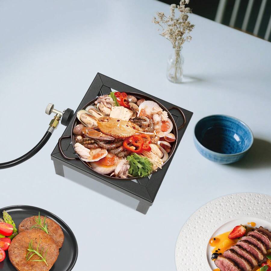 Fogão a Gás Portátil de Um Que - Outdoor Camping Gas Stove avaliação e preço