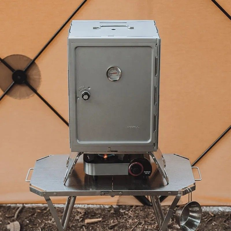Forno Defumador Dobrável de Aç - Outdoor Camping Oven avaliação e preço