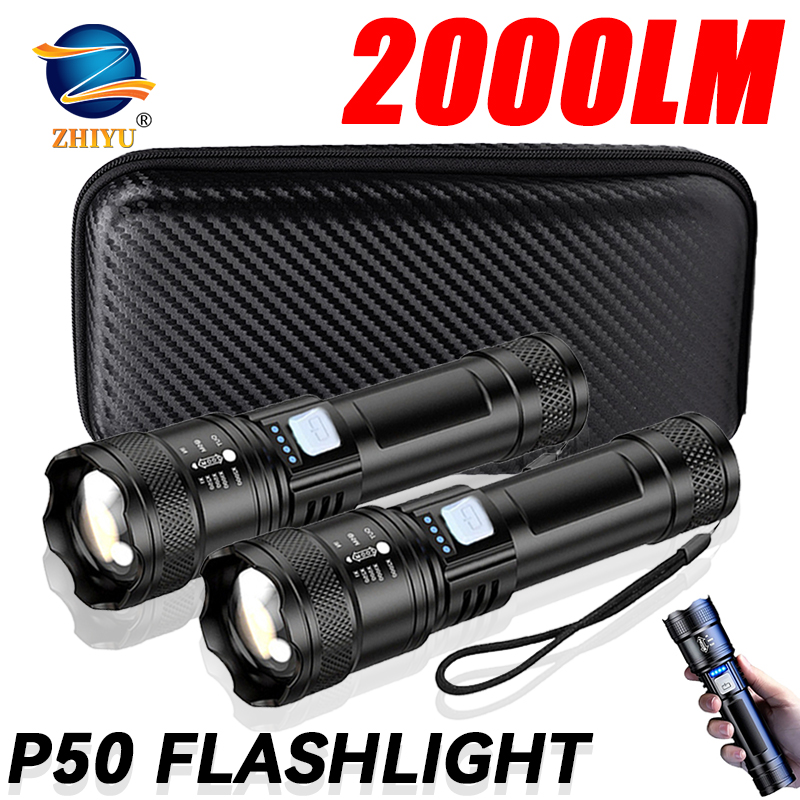 Lanterna tática led 2000lm, re - Battery Outdoor Camping avaliação e preço
