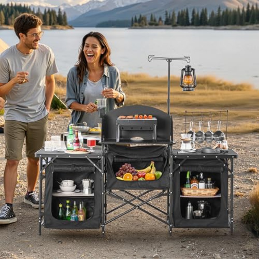 Mesa de Cozinha para Camping,  - Outdoor Camping Cooking Table avaliação e preço