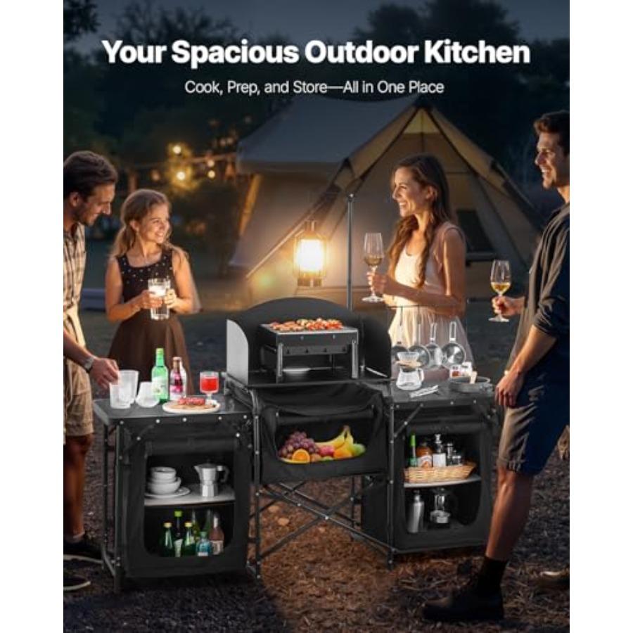 Mesa de Cozinha para Camping,  - Outdoor Camping Cooking Table avaliação e preço