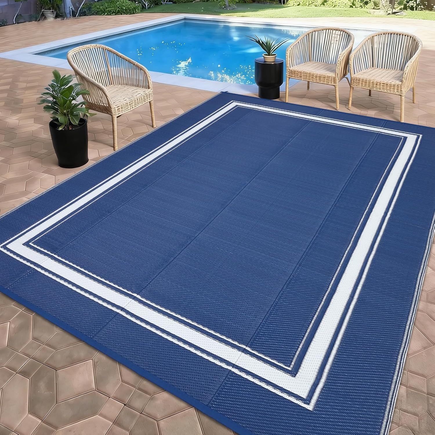 Tapete Externo 8x10/9X12FT par - Outdoor Camping Rugs 8X10 avaliação e preço
