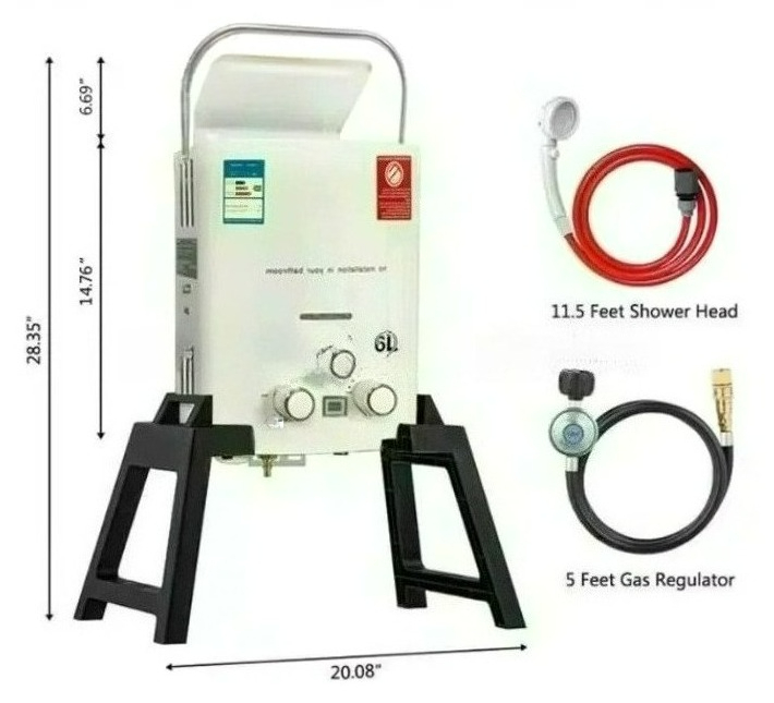 Aquecedor de Água a Gás Propan - Outdoor Camping Hot Water Heater avaliação e preço