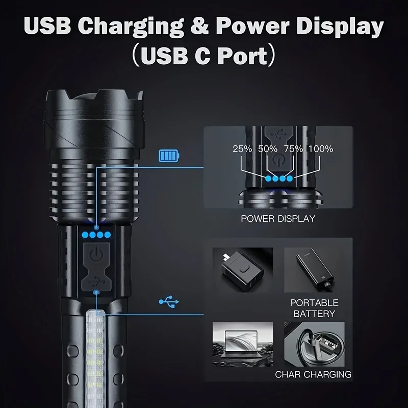 Lanterna LED Poderosa com Disp - Battery Outdoor Camping avaliação e preço