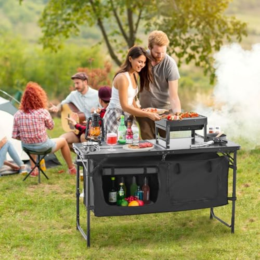 Mesa de Cozinha para Camping,  - Outdoor Camping Cooking Table avaliação e preço