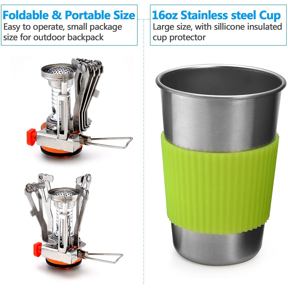 Kit de panelas de acampamento  - Outdoor Camping Kitchen Set avaliação e preço