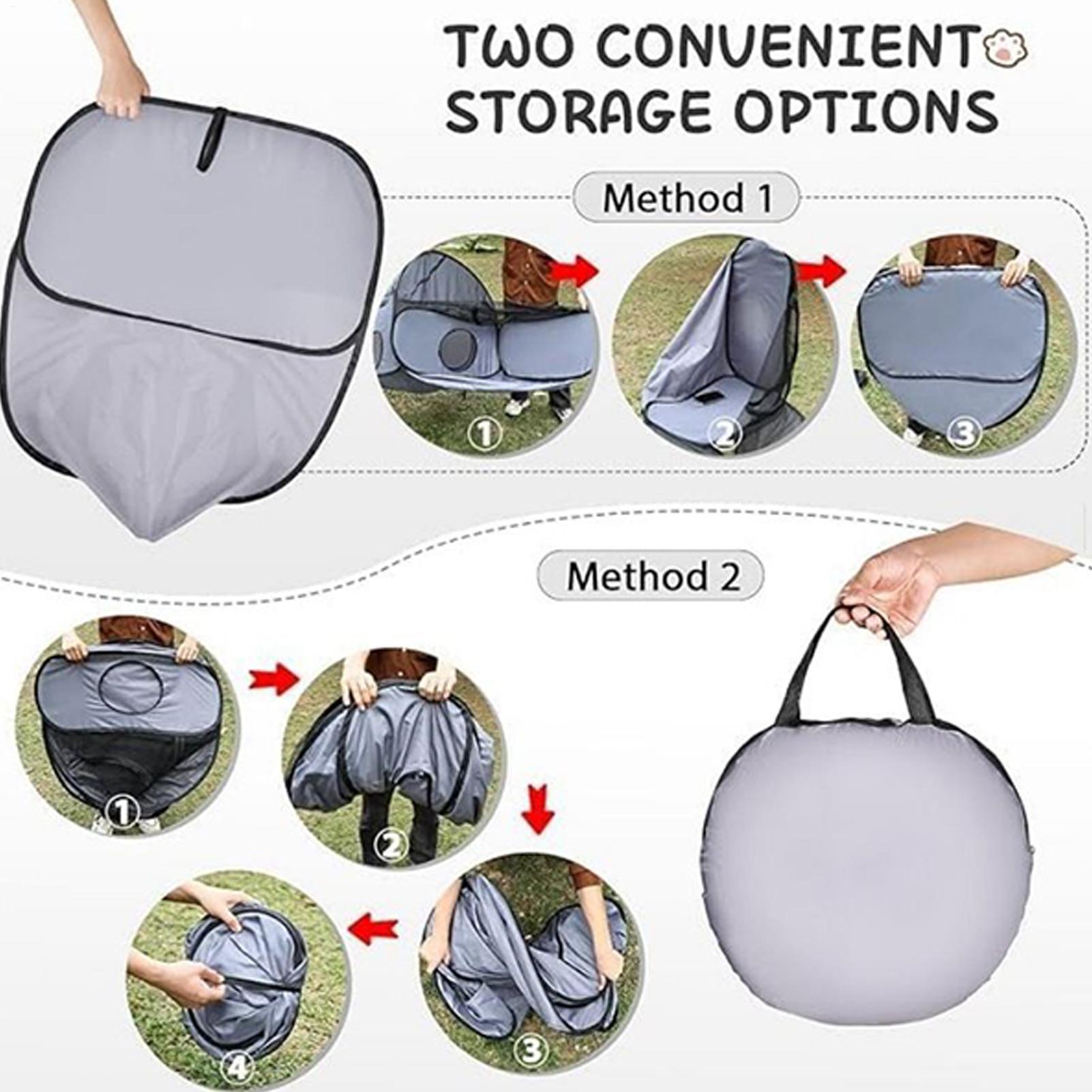 Cerca para cães 2025 com túnel - Outdoor Camping Dog Fence avaliação e preço
