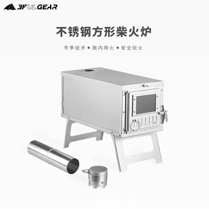 Fogão de Camping com Chaminé - - Outdoor Camping Wood Burning Stove avaliação e preço